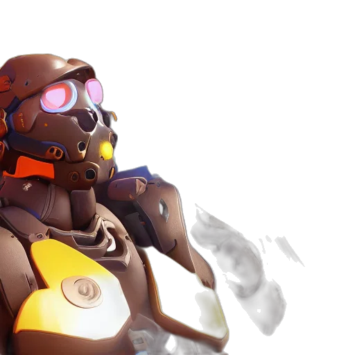 robot, mask, weapon, staff transparent PNG cut-out