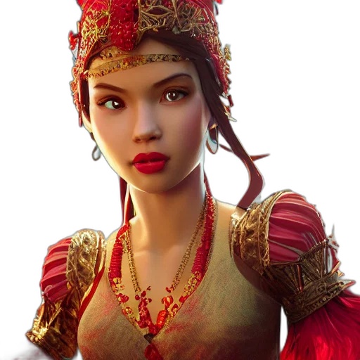crown, jewelry, face, fantasy art transparent PNG cut-out