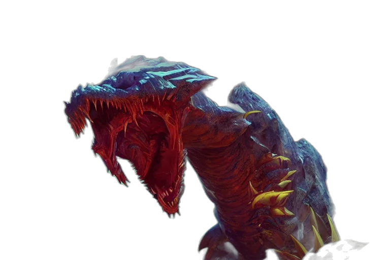 dragon, creature, animal, staff transparent PNG cut-out