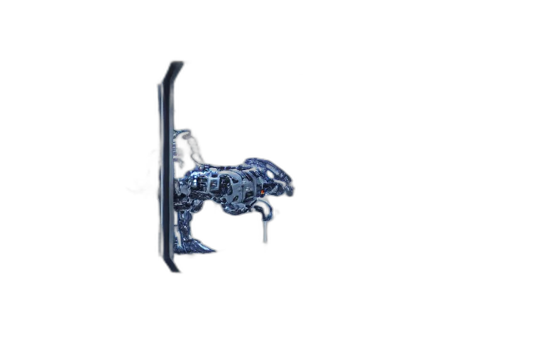 weapon, robot, sword, staff transparent PNG cut-out
