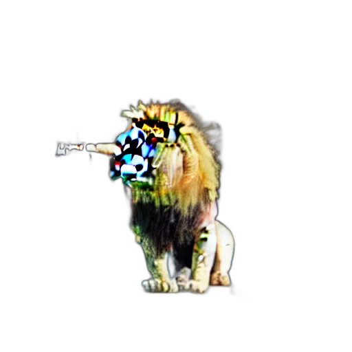 animal, crown, staff, weapon transparent PNG cut-out