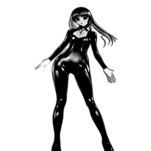 robot, dress, creature, staff transparent PNG cut-out