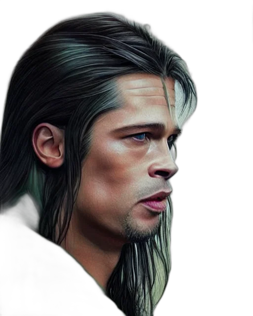 hair, face, photorealistic, fantasy art transparent PNG cut-out