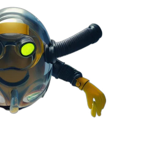 mask, robot, weapon, creature transparent PNG cut-out