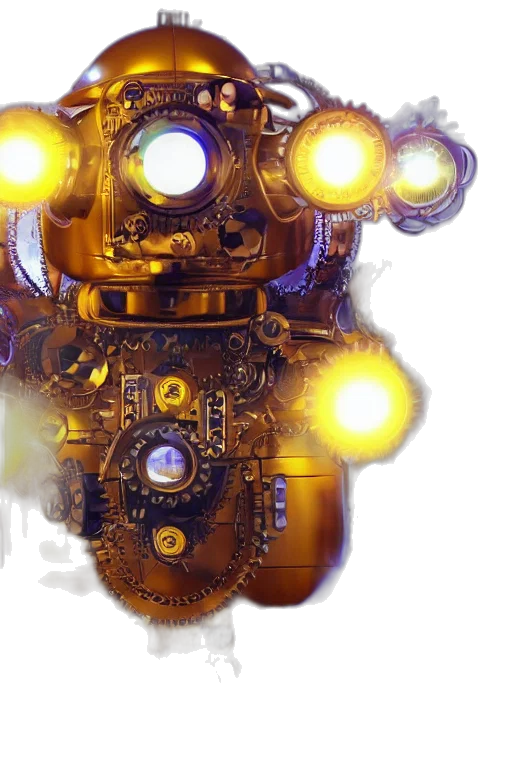 robot, weapon, mask, face transparent PNG cut-out