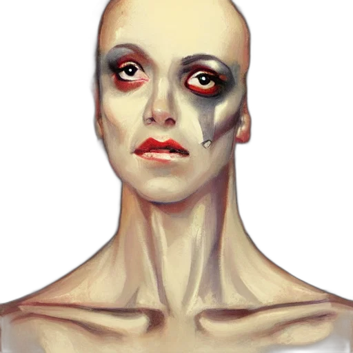 face, mask, robot, creature transparent PNG cut-out