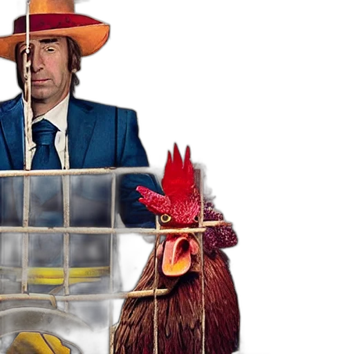 hat, saul, goodman, rooster transparent PNG cut-out