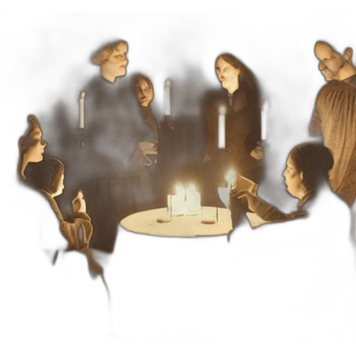 concept art, 3d render, fire, night transparent PNG cut-out