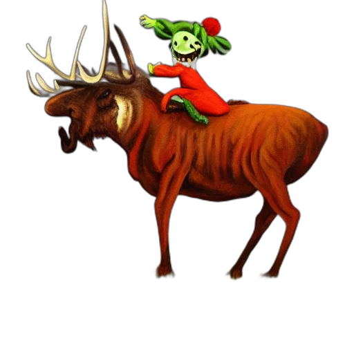 animal, concept art, painting, creepy transparent PNG cut-out