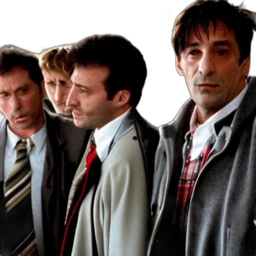 jacket, staff, fire, city street transparent PNG cut-out