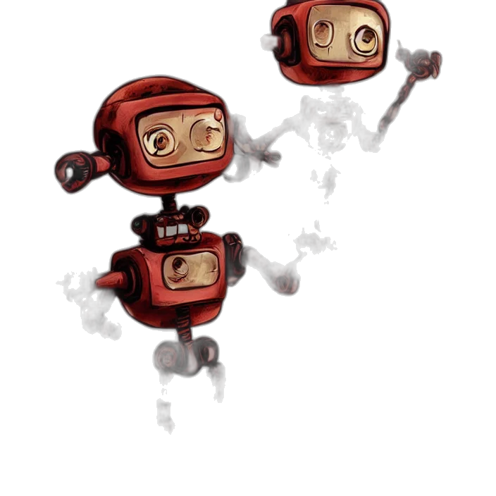 robot, staff, mask, concept art transparent PNG cut-out