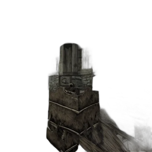 building, robot, weapon, crown transparent PNG cut-out
