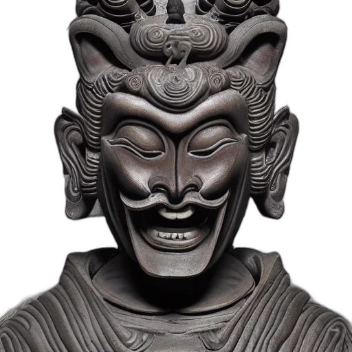 mask, face, crown, staff transparent PNG cut-out