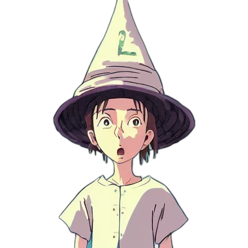 hat, staff, creature, crown transparent PNG cut-out
