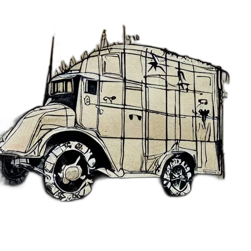 car, weapon, concept art, cartoon transparent PNG cut-out