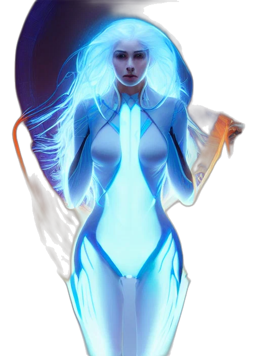 robot, dress, concept art, fantasy art transparent PNG cut-out