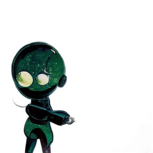 robot, staff, creature, mask transparent PNG cut-out
