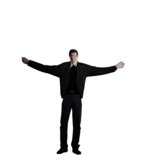 jacket, staff, robot, umbrella transparent PNG cut-out