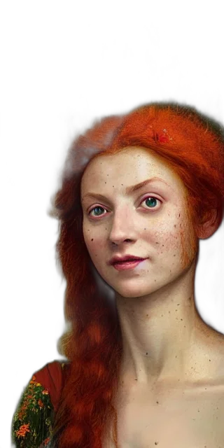 face, hair, creature, mask transparent PNG cut-out
