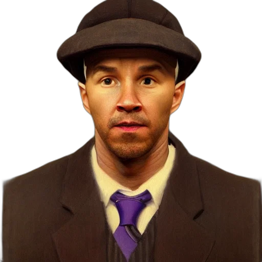 hat, face, staff, photorealistic transparent PNG cut-out