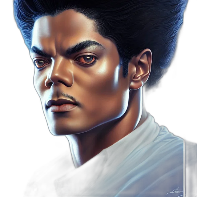 face, staff, comic book art, photorealistic transparent PNG cut-out