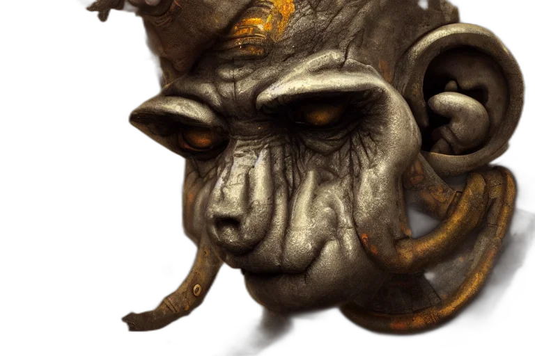 mask, face, creature, crown transparent PNG cut-out