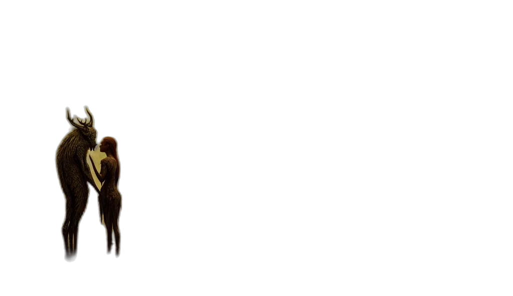 hair, crown, staff, creature transparent PNG cut-out