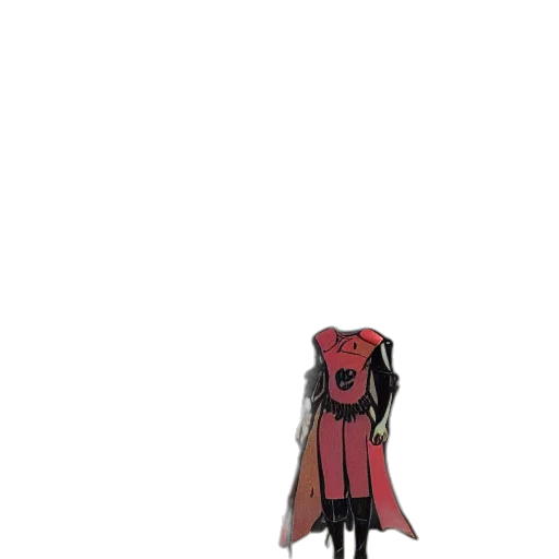dress, jacket, mask, staff transparent PNG cut-out