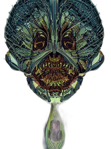 mask, staff, creature, umbrella transparent PNG cut-out