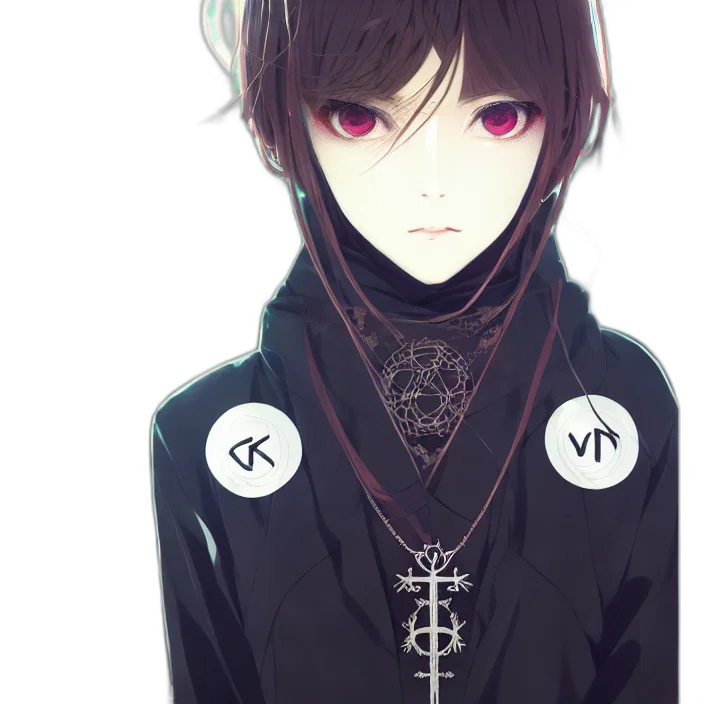 mask, jacket, face, staff transparent PNG cut-out