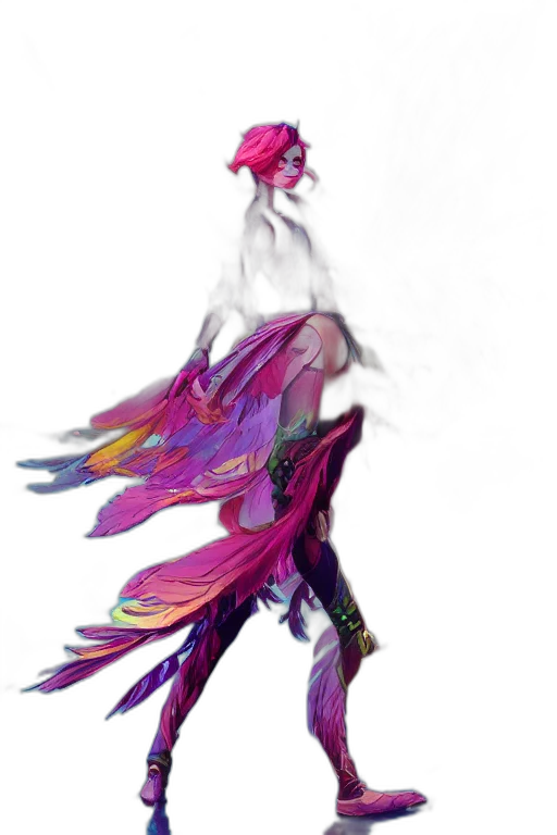 dress, animal, creature, staff transparent PNG cut-out