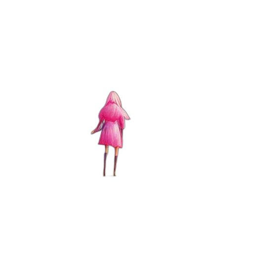 creature, dress, staff, umbrella transparent PNG cut-out