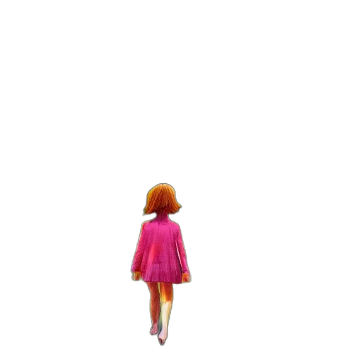 dress, robot, jacket, hair transparent PNG cut-out