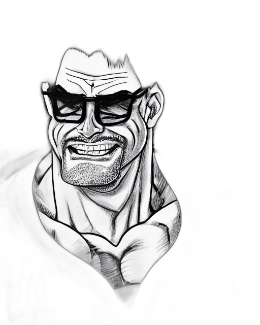 face, mask, jacket, comic book art transparent PNG cut-out