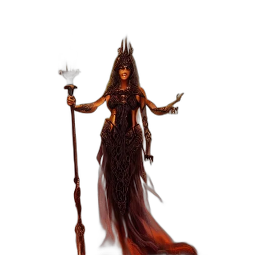 staff, dress, concept art, fantasy art transparent PNG cut-out