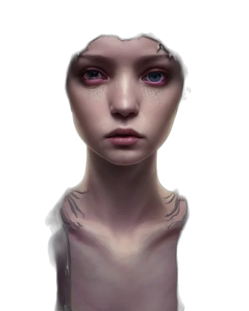 face, robot, mask, creature transparent PNG cut-out