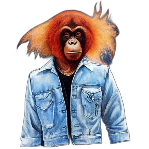 jacket, animal, creature, concept art transparent PNG cut-out