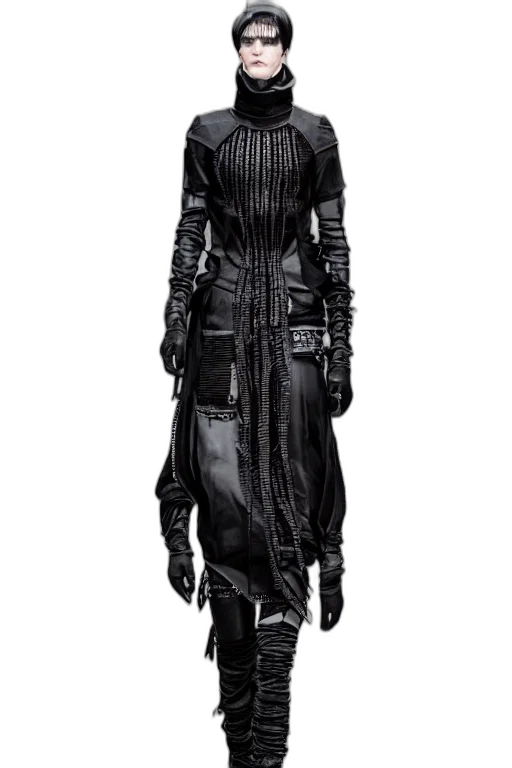 dress, jacket, staff, mask transparent PNG cut-out