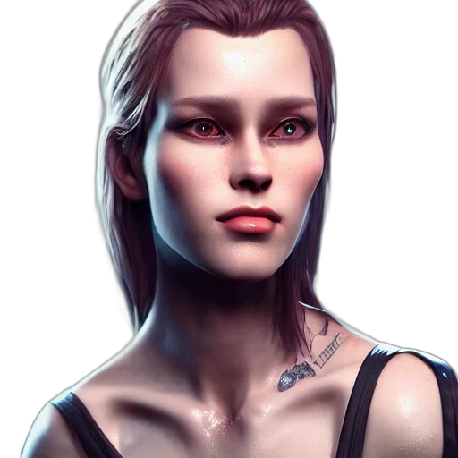 face, photorealistic, concept art, fantasy art transparent PNG cut-out
