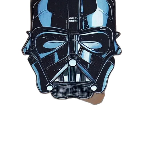 mask, face, comic book art, concept art transparent PNG cut-out
