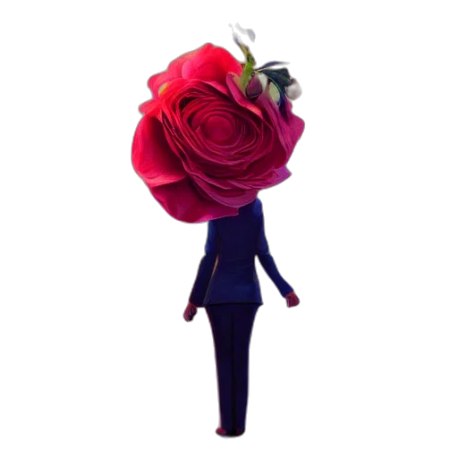 flower, dress, staff, crown transparent PNG cut-out