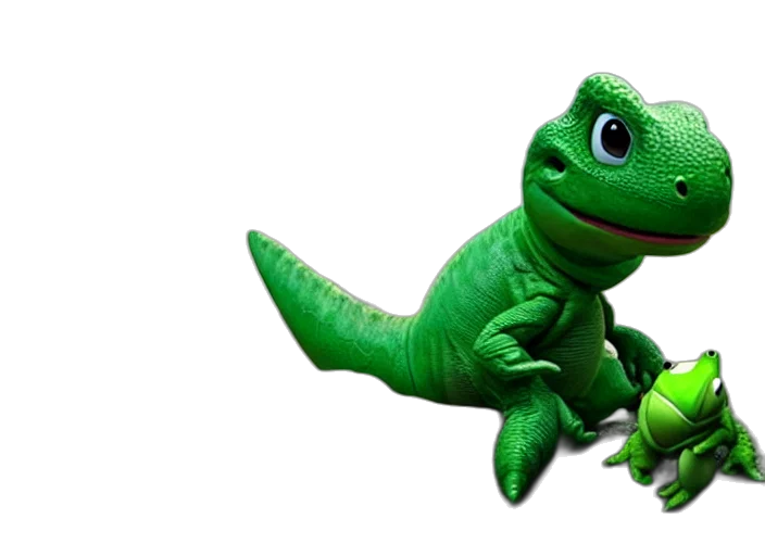dragon, animal, creature, staff transparent PNG cut-out