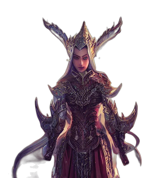 staff, crown, dragon, fantasy art transparent PNG cut-out