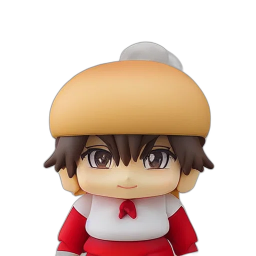 hat, 3d render, hamburger, nendoroid transparent PNG cut-out