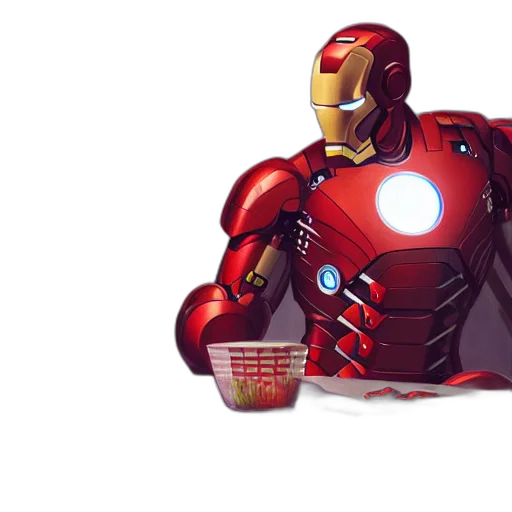 robot, comic book art, concept art, 3d render transparent PNG cut-out