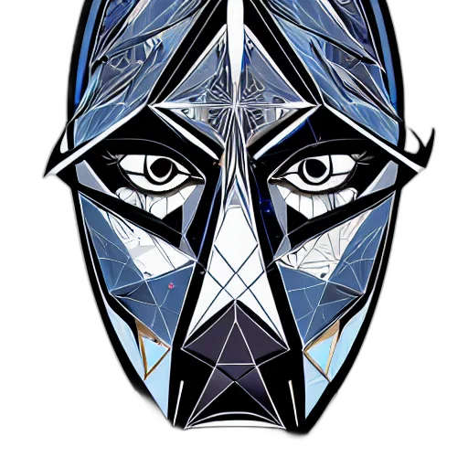 mask, face, crown, comic book art transparent PNG cut-out