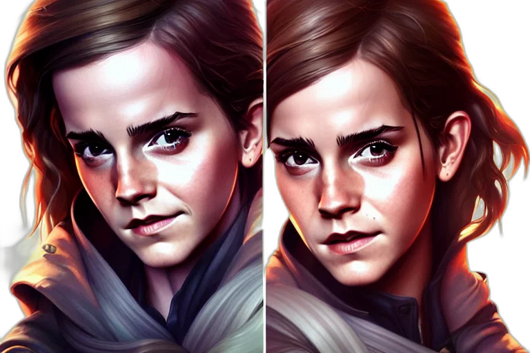 face, fantasy art, concept art, photorealistic transparent PNG cut-out