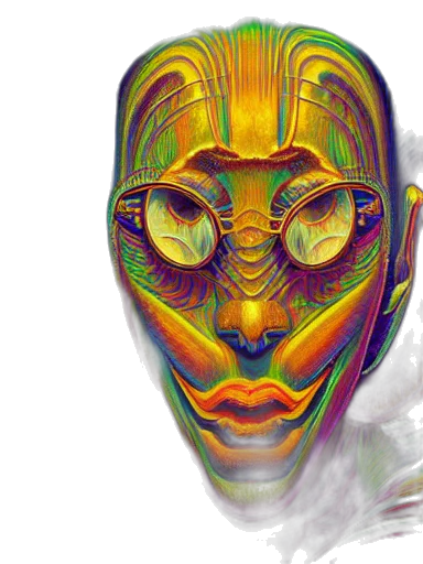 mask, face, robot, concept art transparent PNG cut-out