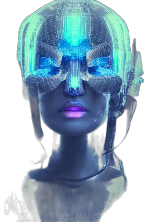 robot, mask, face, creature transparent PNG cut-out
