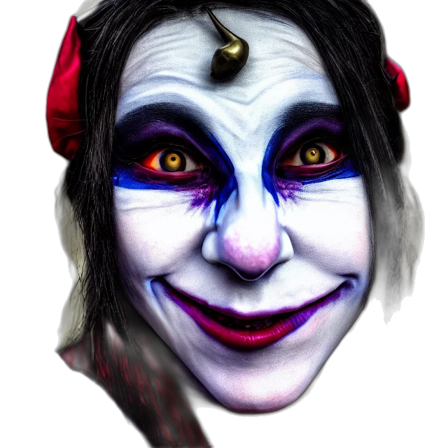mask, face, staff, fantasy art transparent PNG cut-out